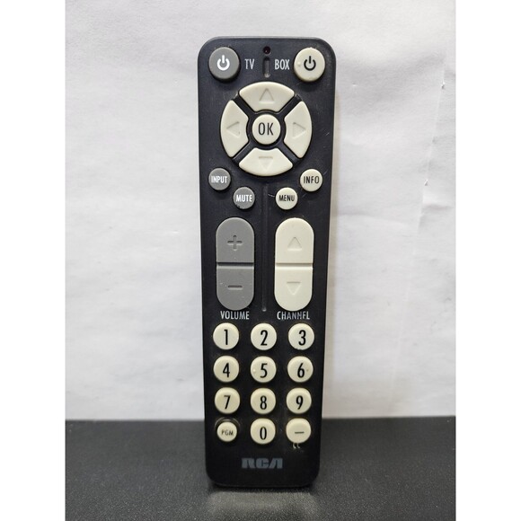 RCA RC27A OEM Original TV Converter Box Replacement Remote Control Black Tested - Picture 1 of 3